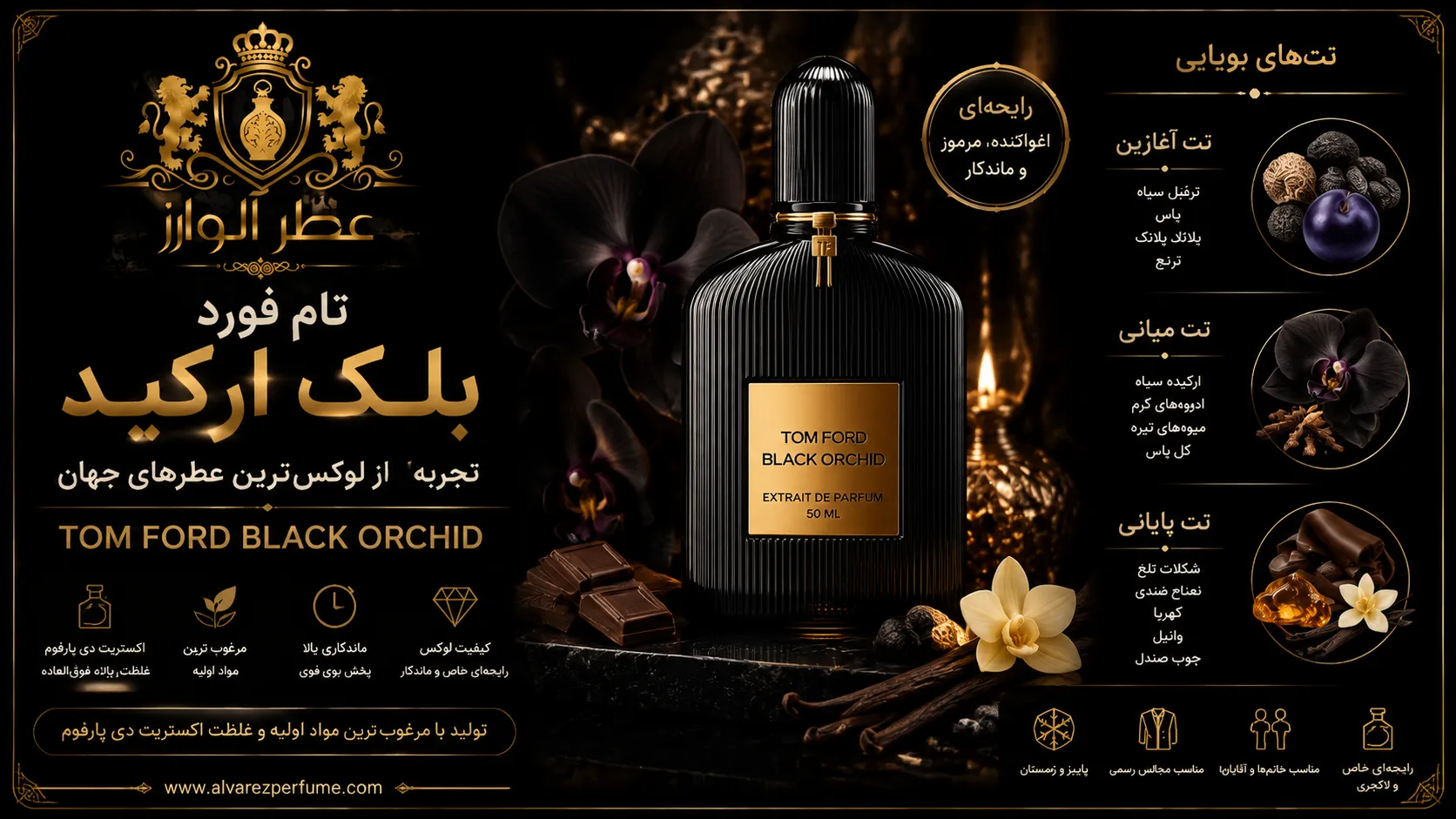 خرید عطر تام فورد بلک ارکید از عطر آلوارز