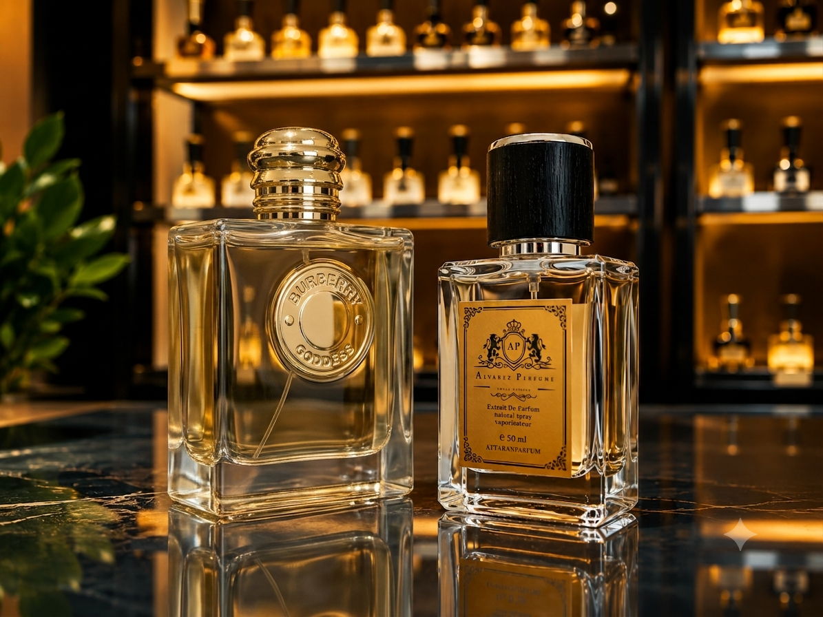 عطر باربری گادس Burberry Goddess با رایحه وانیل، اسطوخودوس و کاکائو مناسب بانوان و استفاده در پاییز و زمستان.