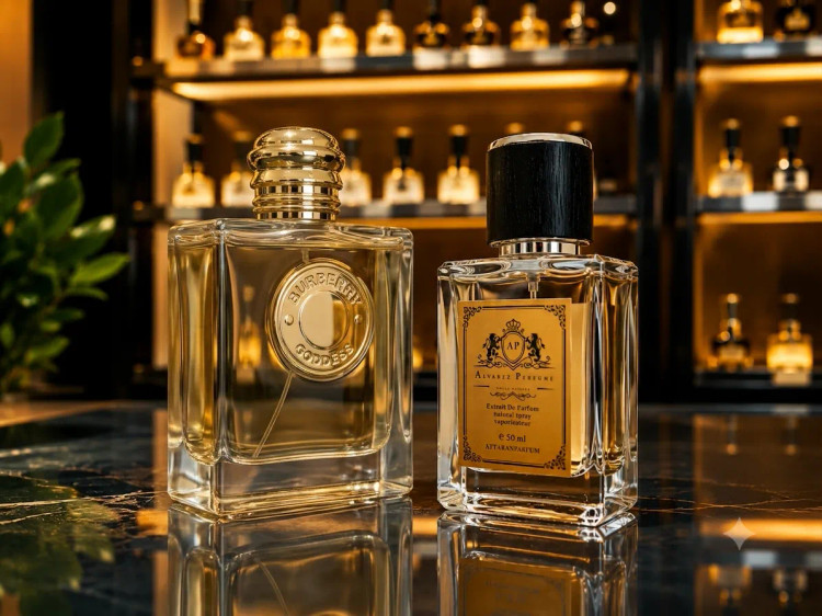 خرید عطر باربری گادس Burberry Goddess با رایحه وانیل، اسطوخودوس و کاکائو مناسب بانوان و استفاده در پاییز و زمستان.