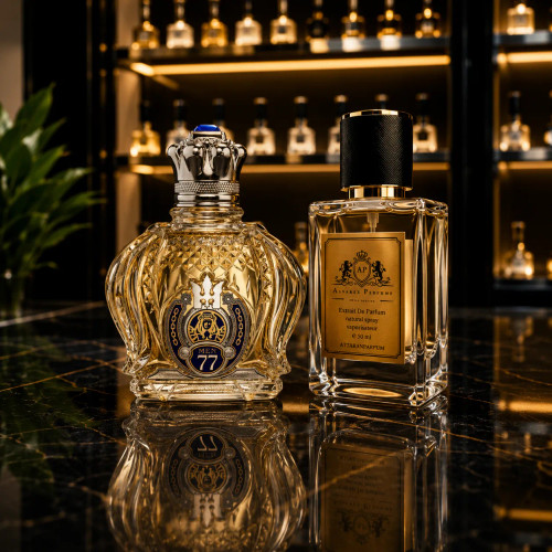 عطر اپیولنت شیخ کلاسیک شماره ۷۷ Opulent Shaik Classic No.77 با رایحه شرقی، ادویهای و چوبی مناسب آقایان و استفاده در فصول سرد سال.