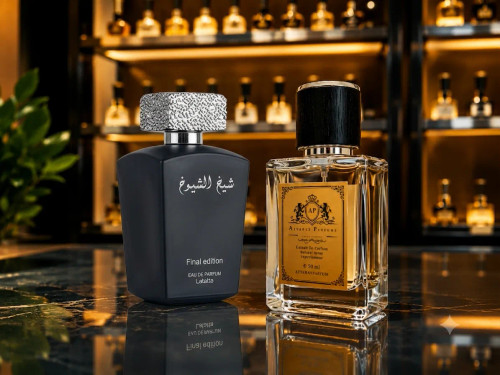 عطر شیخ الشیوخ بلک لطافه Sheikh Al Shuyukh Black با رایحه شرقی، عودی و دودی مناسب آقایان و استفاده در فصول سرد سال.