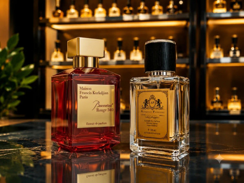 عطر میسون فرانسیس کرکجان باکارات رژ ۵۴۰ با رایحه کهربایی، شیرین و چوبی مناسب آقایان و بانوان با ماندگاری و پخش بوی بسیار بالا.