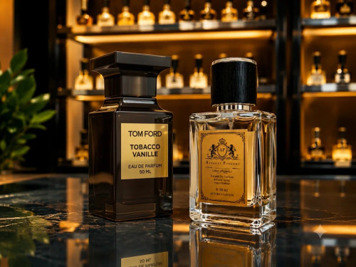 عطر تام فورد توباکو وانیل Tom Ford Tobacco Vanille با رایحه تنباکو، وانیل و ادویههای گرم مناسب آقایان و بانوان و استفاده در پاییز و زمستان.