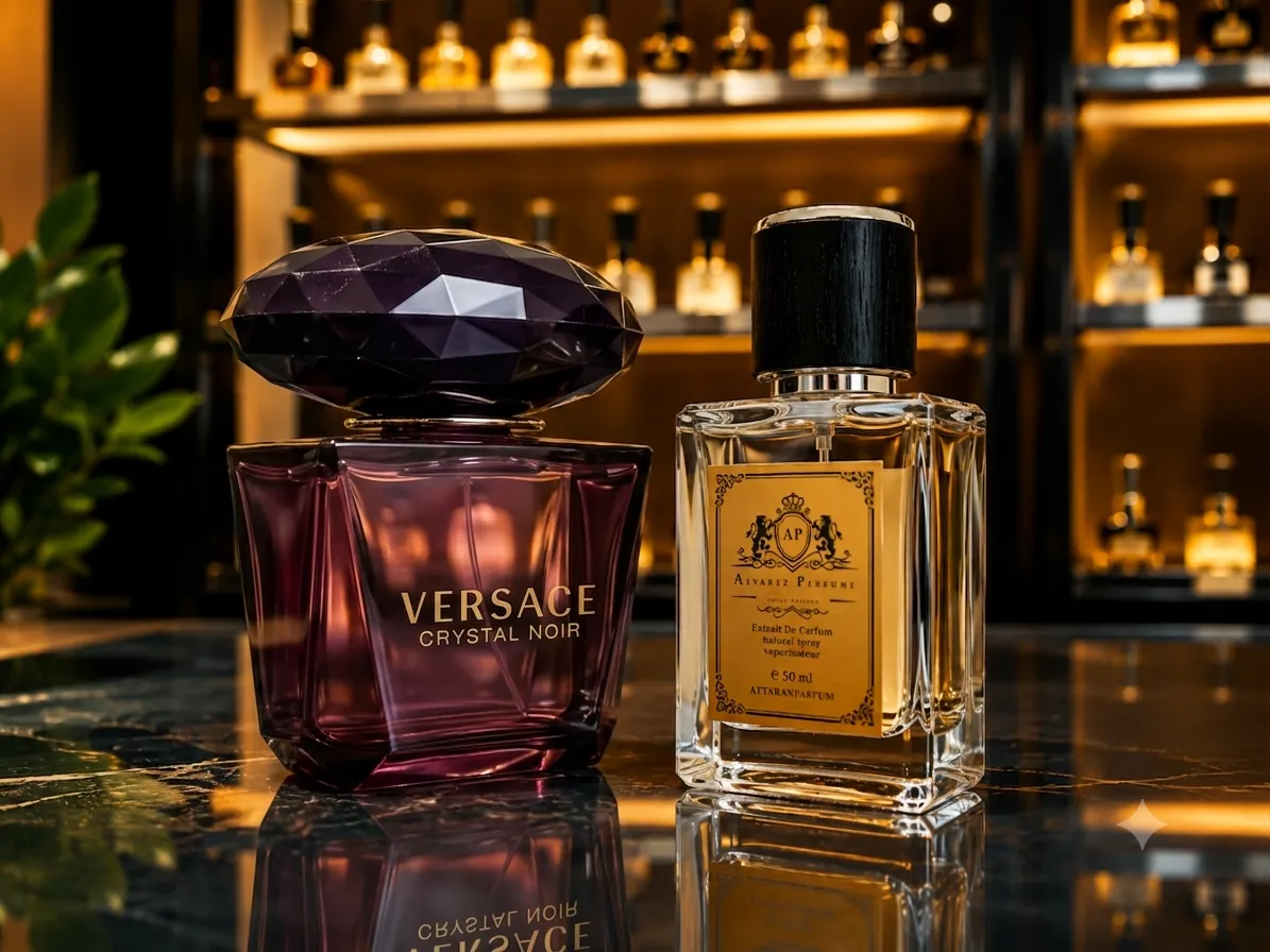 عطر ورساچه کریستال نویر Versace Crystal Noir با رایحه گرم، گلی، نارگیلی و شرقی مناسب بانوان و استفاده در پاییز و زمستان.