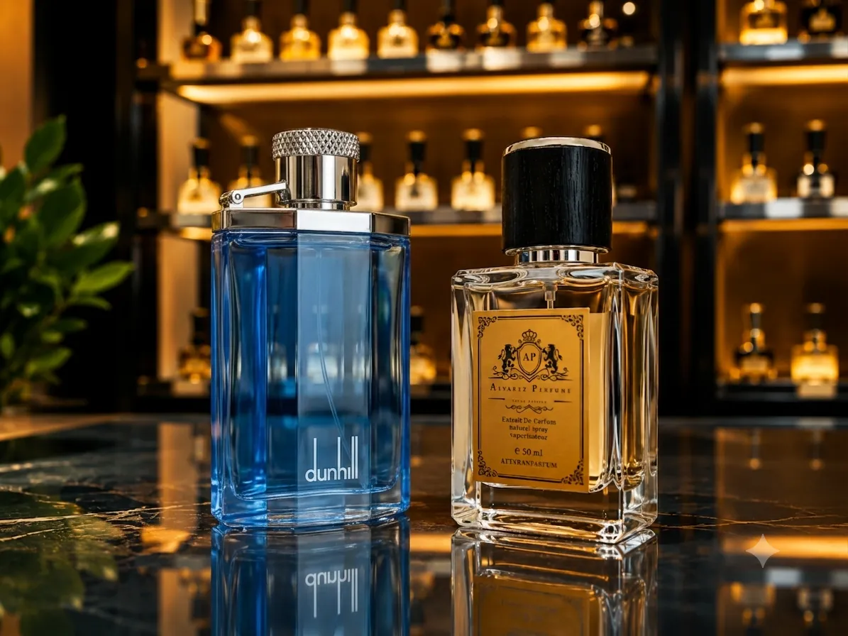 عطر دانهیل آبی Alfred Dunhill Desire Blue با رایحه خنک، دریایی و آروماتیک مناسب آقایان و استفاده در بهار و تابستان.