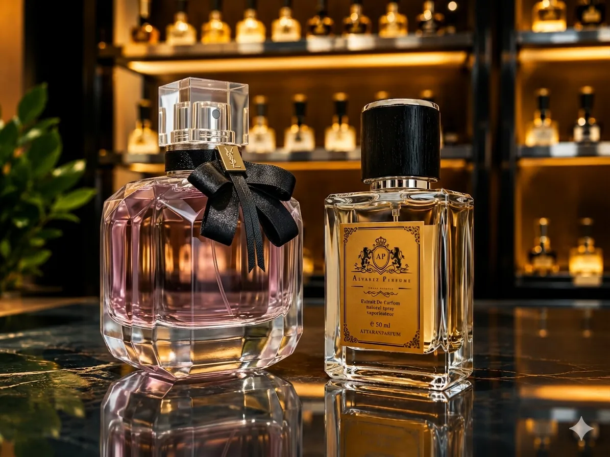 عطر ایو سن لورن مون پاریس Yves Saint Laurent Mon Paris با رایحه توت فرنگی، تمشک، یاس سفید و مشک مناسب بانوان و استفاده در تمام فصول سال.