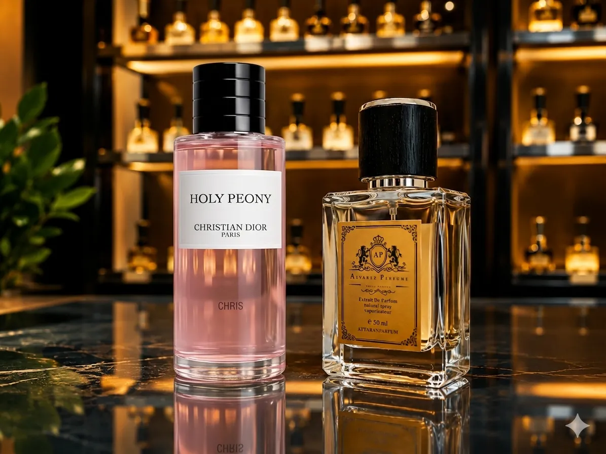 عطر کریستین دیور هولی پیونی Christian Dior Holy Peony با رایحه گل صدتومانی، رز، تمشک و مشک سفید مناسب بانوان و استفاده در بهار و تابستان.