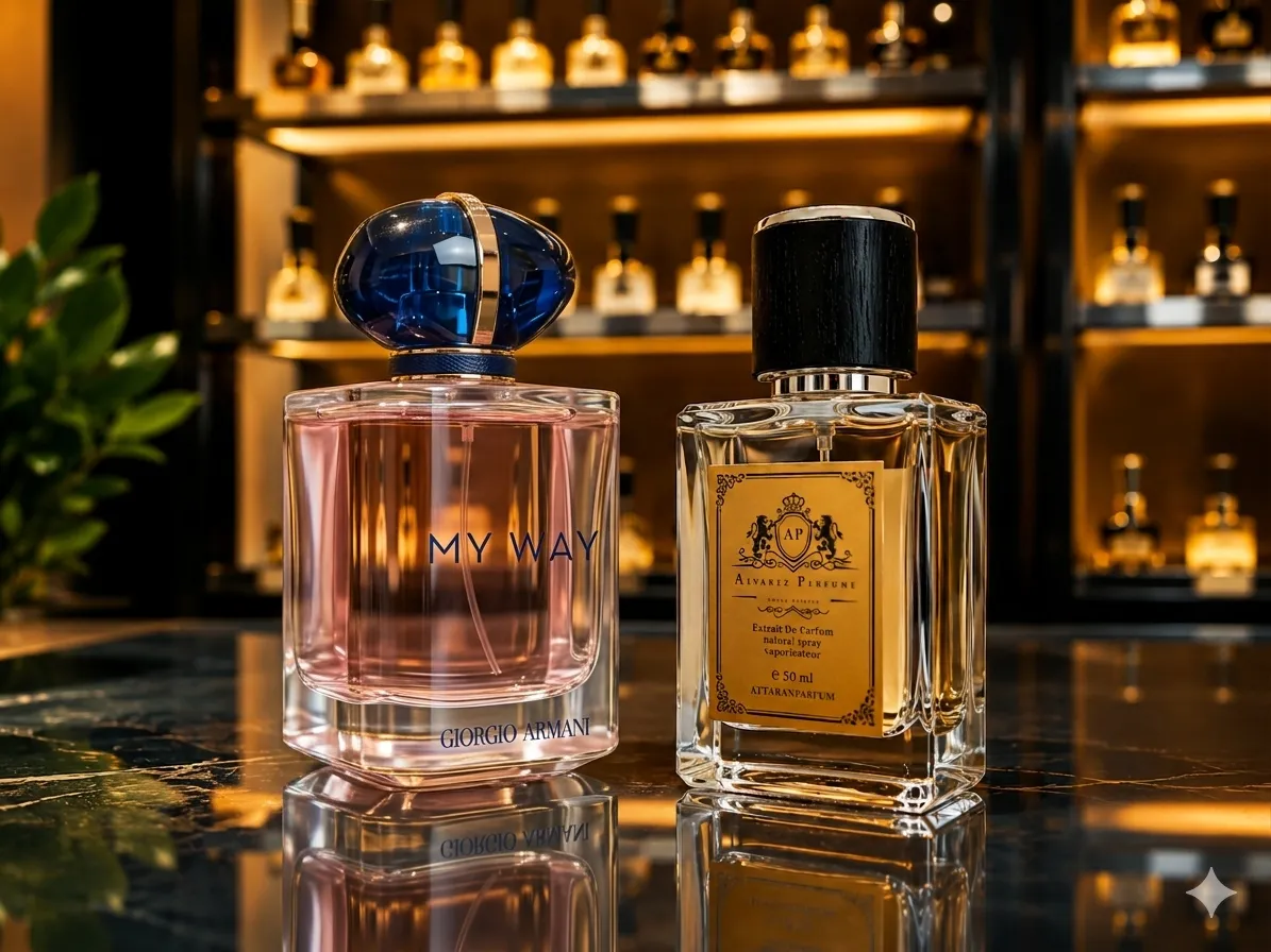 عطر جورجیو آرمانی مای وی Giorgio Armani My Way با رایحه شکوفه پرتقال، گل مریم، وانیل و مشک سفید مناسب بانوان و استفاده در تمام فصول سال.