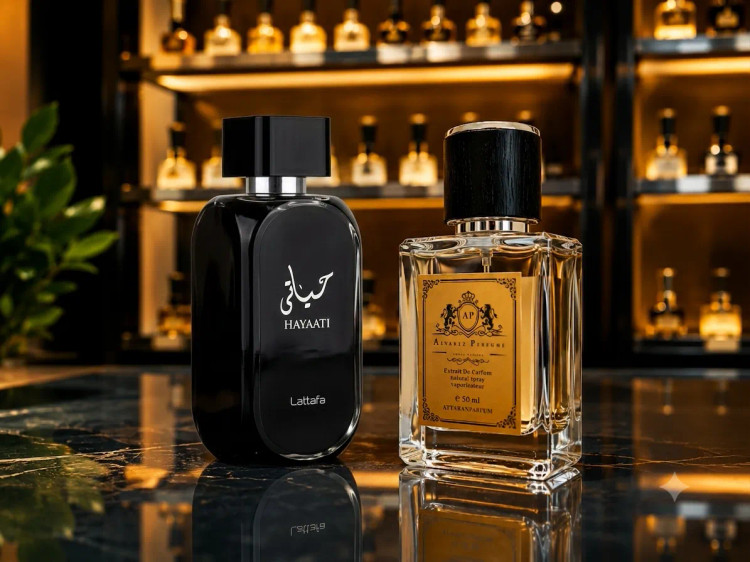 خرید عطر حیاتی لطافه Lattafa Hayaati با رایحه خنک، تلخ، دریایی و چوبی، مشابه پاکو رابان اینوکتوس، مناسب آقایان و استفاده در بهار و تابستان.