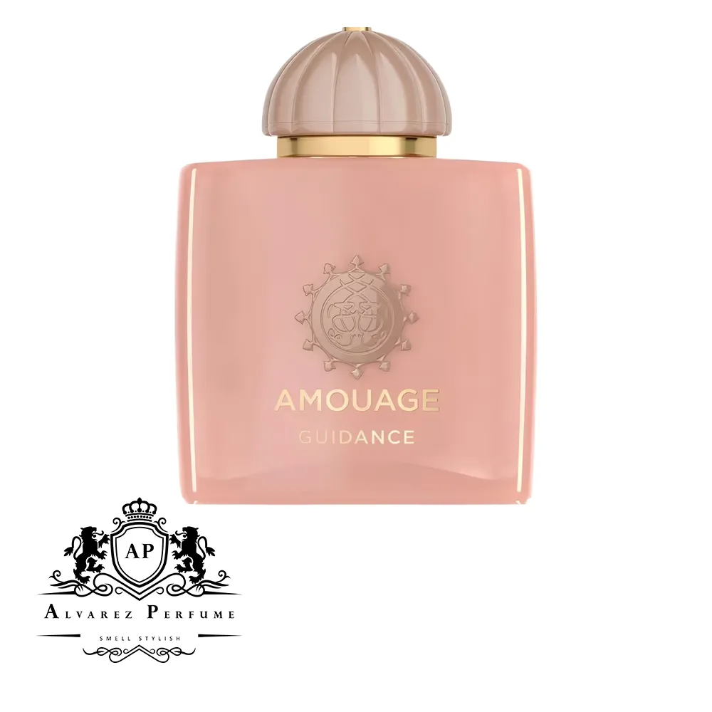 عطر آمواج گایدنس Amouage Guidance با رایحه گلابی، گل‌های سفید و چوب صندل مناسب بانوان و استفاده در موقعیت‌های رسمی و فصول خنک سال.