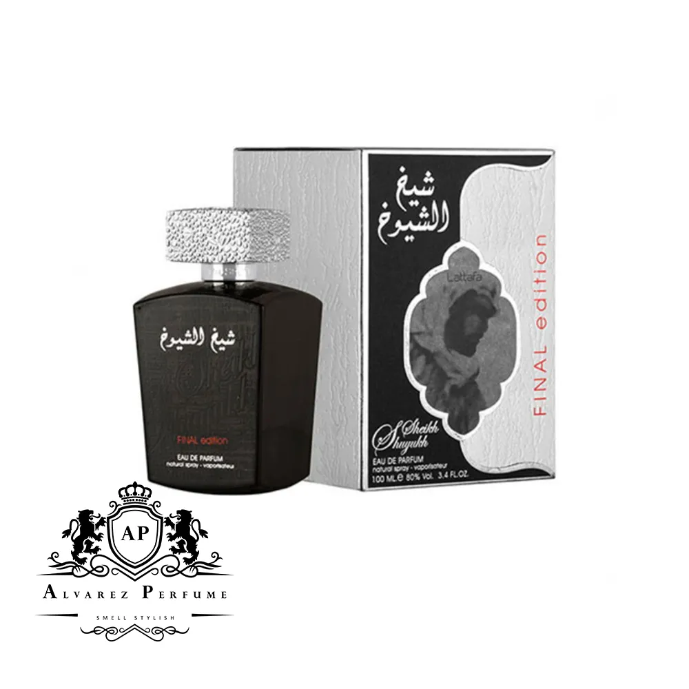 عطر شیخ الشیوخ بلک لطافه Sheikh Al Shuyukh Black با رایحه شرقی، عودی و دودی مناسب آقایان و استفاده در فصول سرد سال.