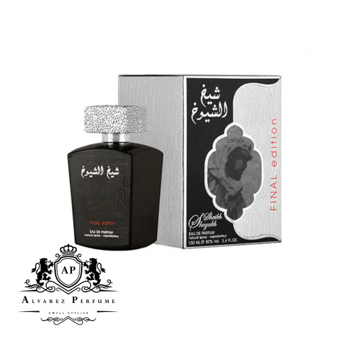 عطر شیخ الشیوخ بلک لطافه Sheikh Al Shuyukh Black با رایحه شرقی، عودی و دودی مناسب آقایان و استفاده در فصول سرد سال.
