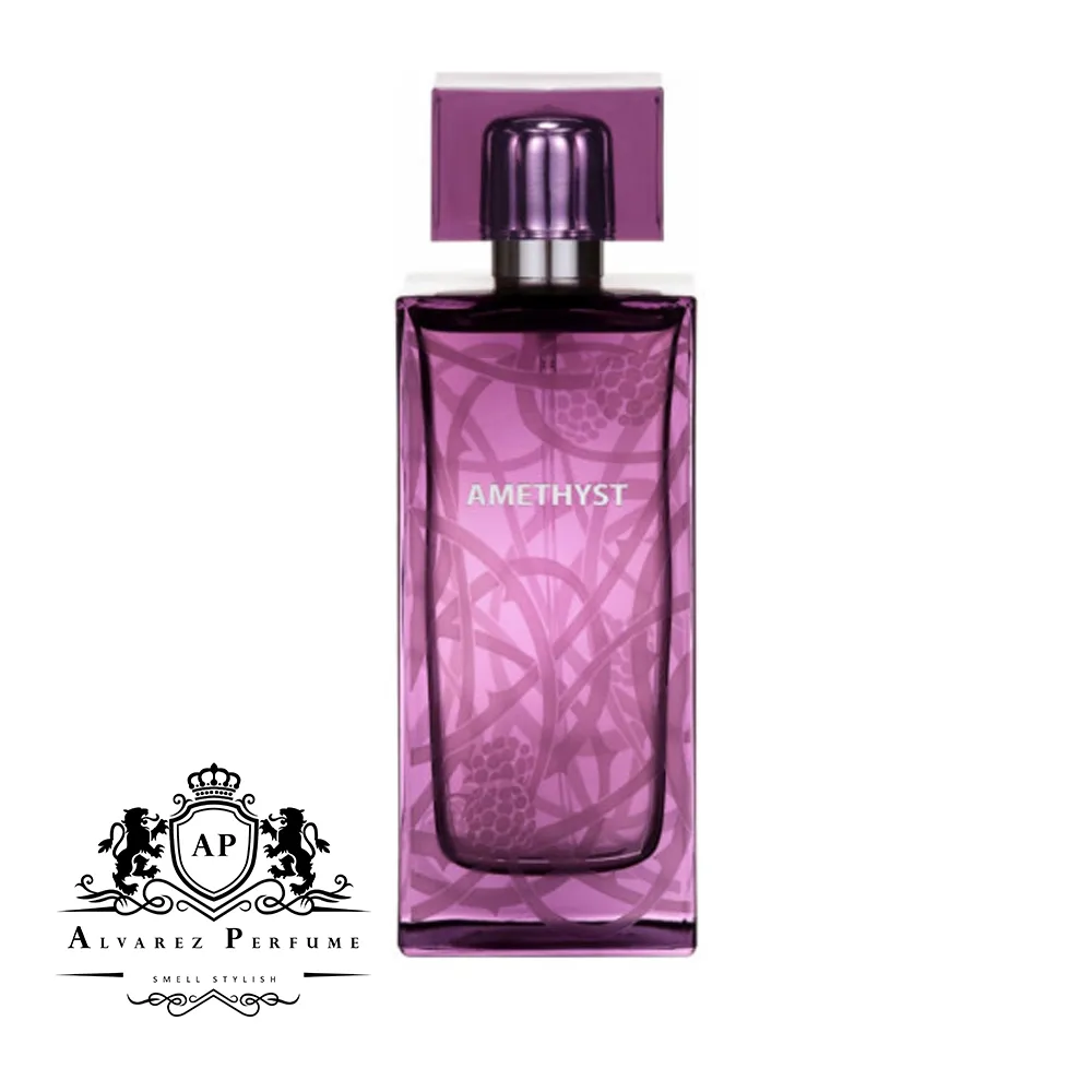 عطر لالیک آمیتیس Lalique Amethyst با رایحه میوه‌های جنگلی، رز و مشک مناسب بانوان و استفاده در بهار و تابستان.