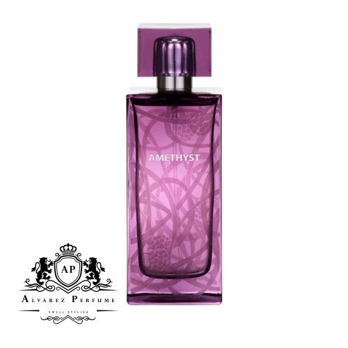 عطر لالیک آمیتیس Lalique Amethyst با رایحه میوههای جنگلی، رز و مشک مناسب بانوان و استفاده در بهار و تابستان.