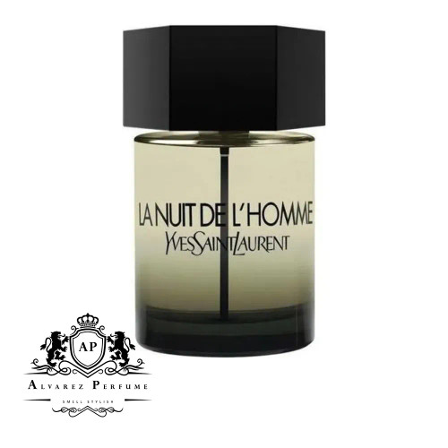 عطر ایو سن لورن لانویت د لهوم Yves Saint Laurent La Nuit de L'Homme با رایحه هل، اسطوخودوس و خس خس مناسب آقایان و استفاده در پاییز و زمستان.