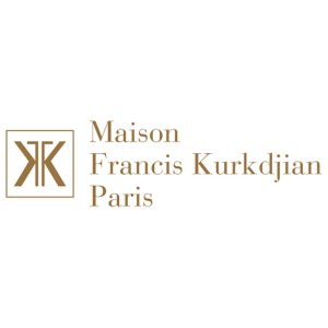 "لوگوی برند Maison Francis Kurkdjian: طراحی مینیمال و شیک با الهام از هنر و اصالت فرانسوی، که حس لوکس بودن و خلاقیت را به نمایش می‌گذارد."