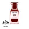 تصویر عطر تام فورد لاست چری با بطری قرمز و رایحه‌ای گرم و گیلاسی